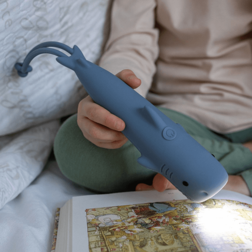 Kinderzaklamp Sharky Oplaadbaar via USB-C