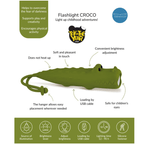 Kinderzaklamp Croco Oplaadbaar via USB-C