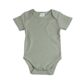 Romper Korte Mouw Extra Soft Olijf – 100% Biologisch Katoen