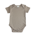 Romper Korte Mouw Extra Soft Sesam – 100% Biologisch Katoen
