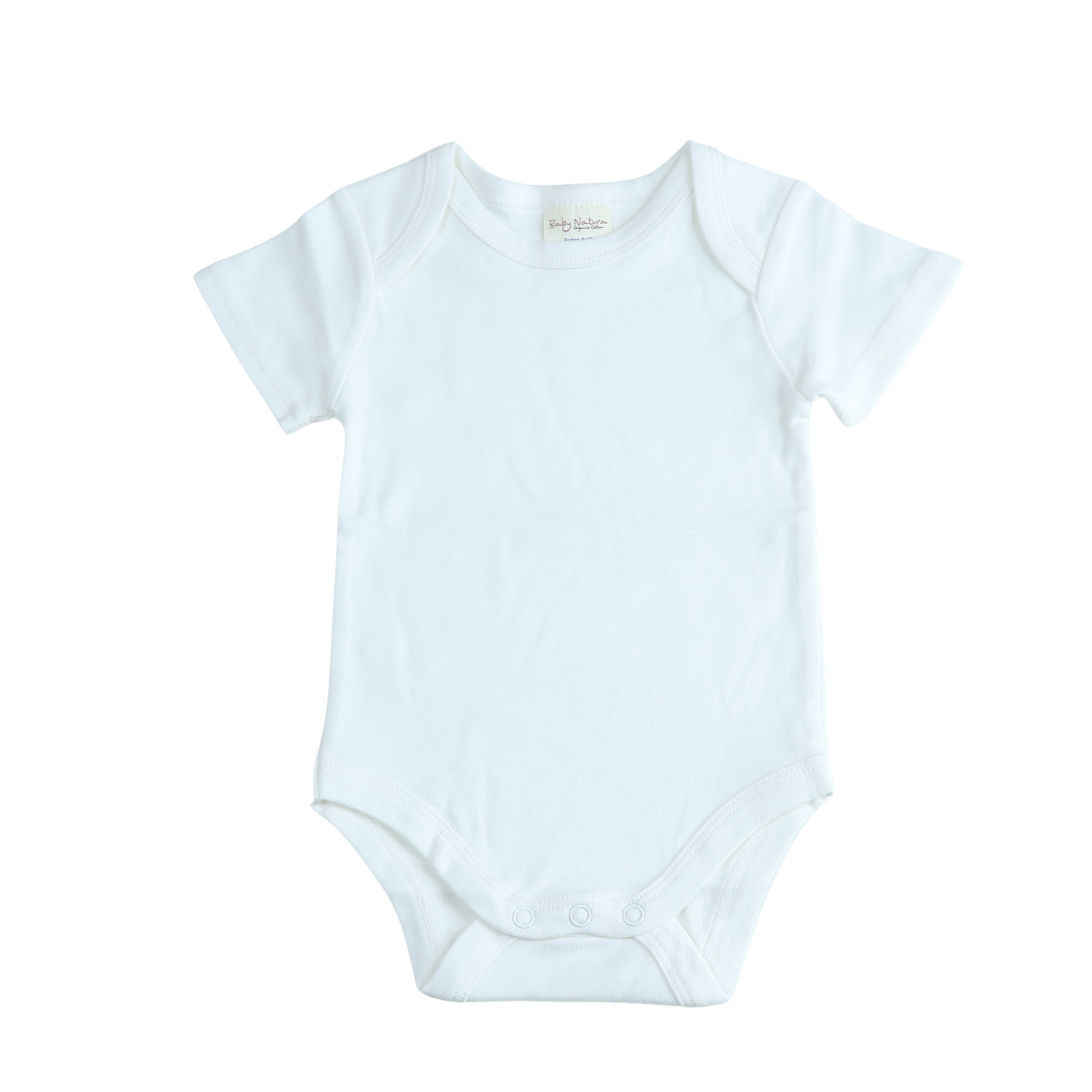 Romper Korte Mouw Extra Soft Wit – 100% Biologisch Katoen