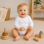 Romper Lange Mouw Extra Soft Wit – 100% Biologisch Katoen