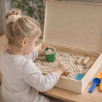 houten speelbak met losse deksel