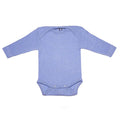 Romper wol zijde katoen baby blauw lange mouw