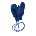 Wantjes gekookte wol - donkerblauw