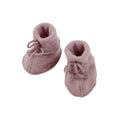 Slofjes wolfleece rozenhout