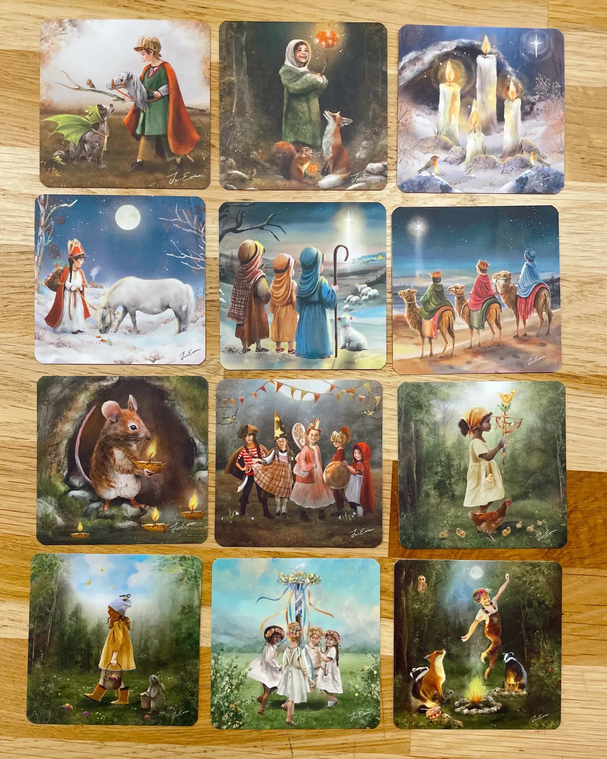 Jaarfeestkaartjes Petit Prints