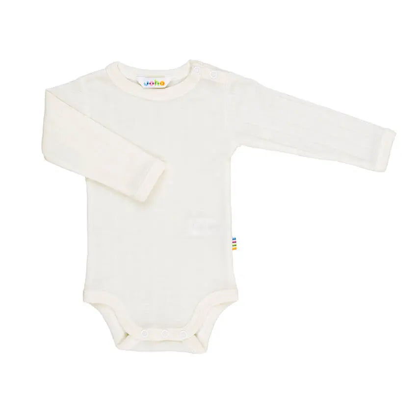 Romper wol/zijde lange mouw - Ecru