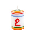 Verjaardagskaars cijfer 2