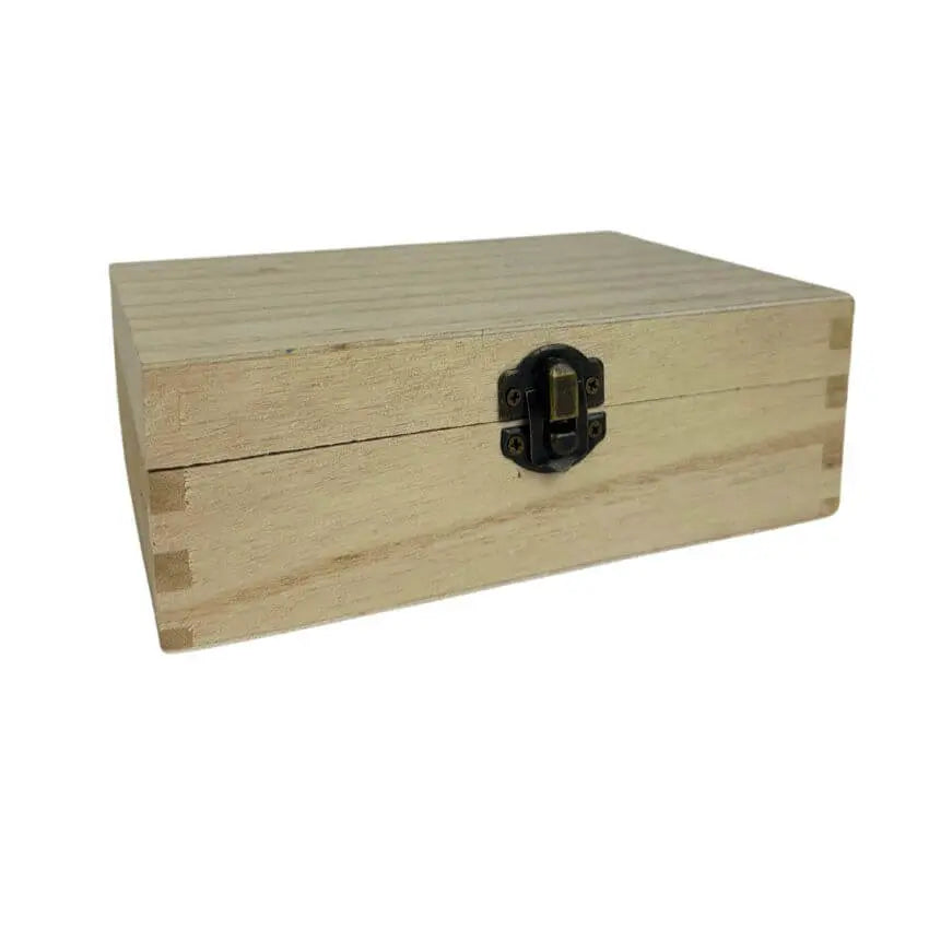 Bewaarkistje ansichtkaarten hout
