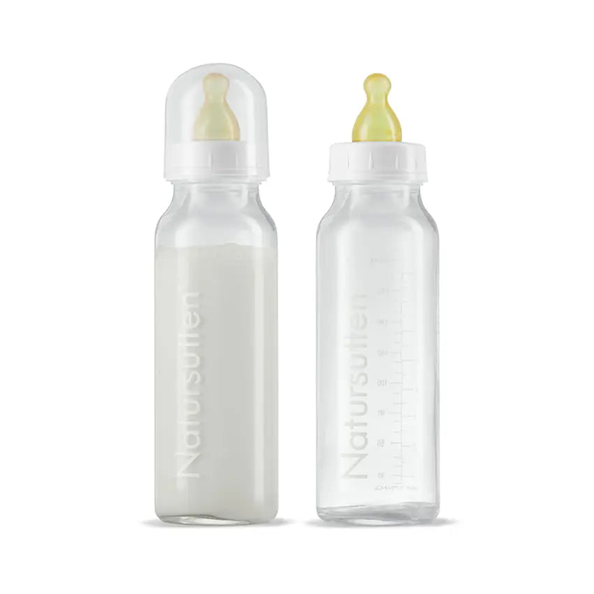 Glazen drinkflessen, 2 stuks