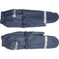 Regenhandschoen met fleecevoering blauw