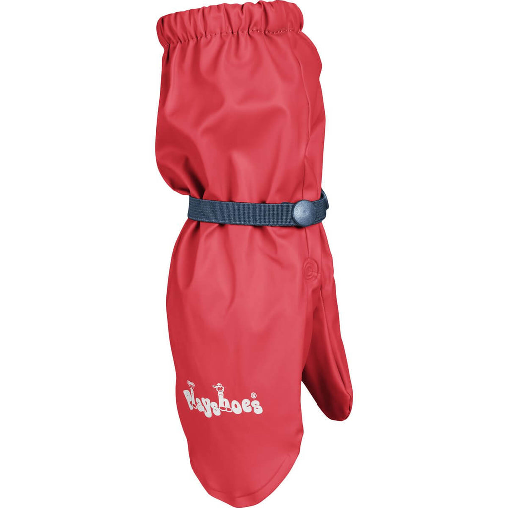 Regenhandschoen met fleecevoering rood