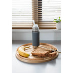 RVS rietjesfles 325ml grijs